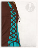 Rebecka dress light brown/turquoise 168