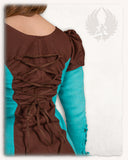 Rebecka dress light brown/turquoise 168