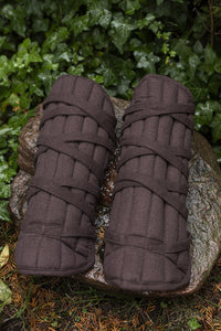 Farald padded greaves brown