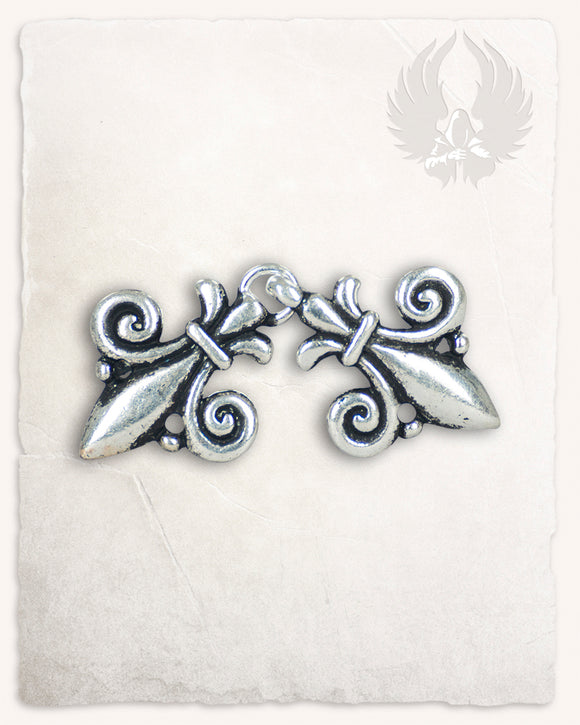 Fleur-de-Lys garment hook silver-plated